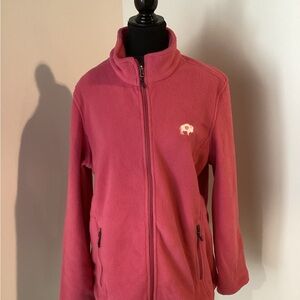 BUFFALOVE Pink Fleece Zip-Up Jacket